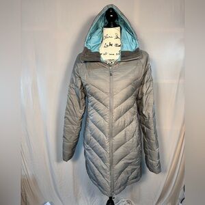 Outdoor Research Women's Gray Hooded Down Coat